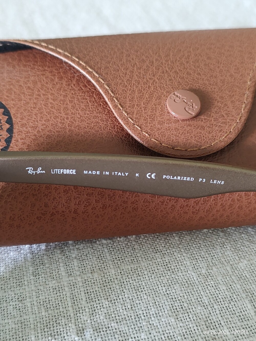 Ray-Ban Matte Brown Frame Polarized Sunglasses with Brown Case - Picture 6 of 9